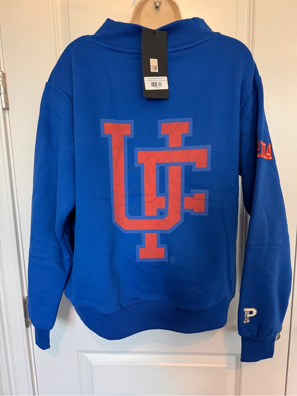 Parke x '47 Florida Fleece Graphic Mockneck - Blue - S/M - NWT - Picture 5 of 6
